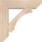 Ekena Millwork Imperial Slat Smooth Bracket w/ Offset Brace, Douglas Fir, 7 1/2"W x 28"D x 28"H BKT0806X28X28IMP06SDF - alternate 4